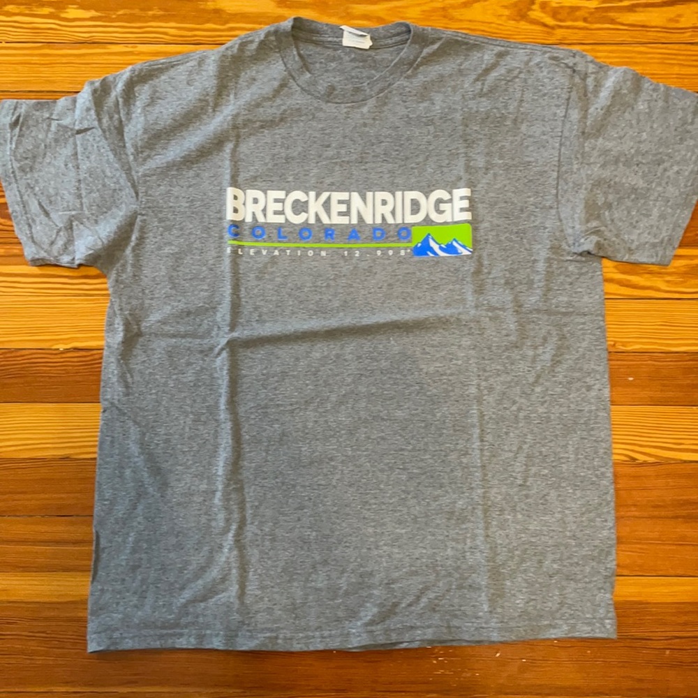 Breckinridge Colorado Gray T shirt